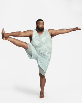 Nike Dri-FIT Men's All-Over Print Sleeveless Yoga Top. UK