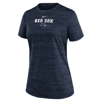 Playera Nike Dri-FIT de la MLB para mujer Boston Red Sox Authentic Collection Practice Velocity