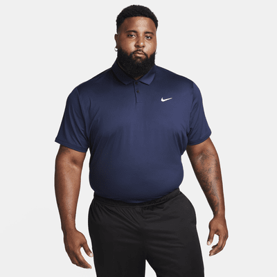 Pánská jednobarevná golfová polokošile Nike Dri-FIT Tour