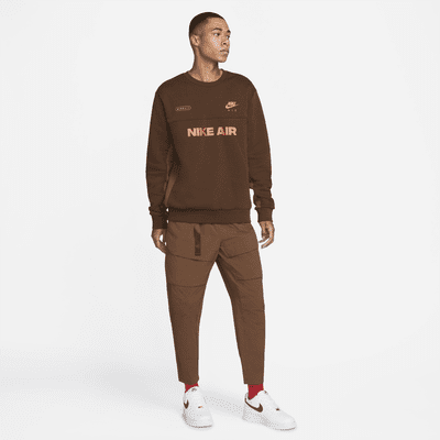 nike club woven tracksuit set in khaki