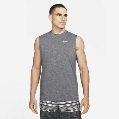 Nike Men's Heathered Sleeveless Hydroguard Swim Shirt. Nike.com