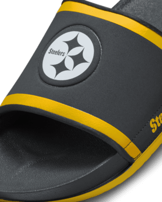 NWT NIKE PITTSBURGH STEELERS OFFCOURT COMFORT SLIDES SANDALS NFL MENS SIZE  13