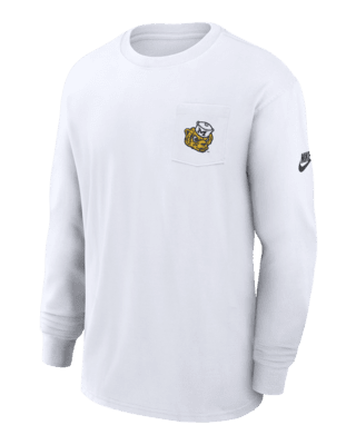 Мужская футболка Michigan Wolverines Legacy Max90 Pocket Nike College Long-Sleeve