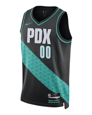 Мужские джерси Scoot Henderson Portland Trail Blazers City Edition Nike NBA Swingman Jersey