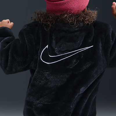 Nike Little Kids' Faux Fur Bomber Jacket
