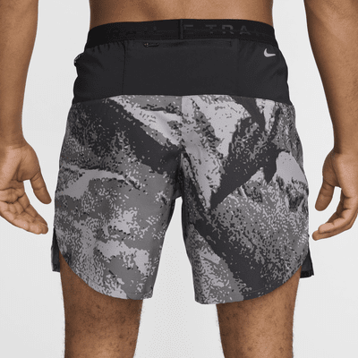 Short de running Dri-FIT avec sous-short intégré 18 cm Nike Trail Stride pour homme