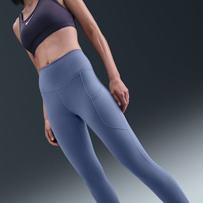 Leggings tiro alto de 7/8 con bolsillos para mujer Nike One