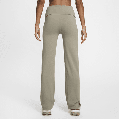 Pantaloni a vita alta con risvolto Dri-FIT Nike One – Donna