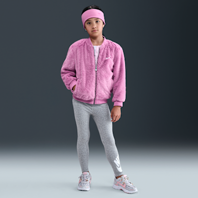 Nike Little Kids' Faux Fur Bomber Jacket