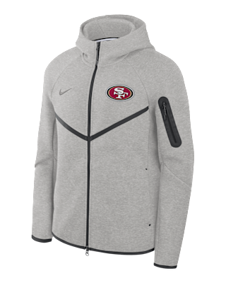 Мужская куртка San Francisco 49ers Tech Fleece Windrunner Nike NFL Full-Zip Hooded для бега