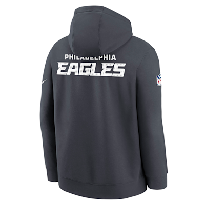 Sudadera con gorro sin cierre Nike de la NFL para niños talla grande Philadelphia Eagles Sideline Club