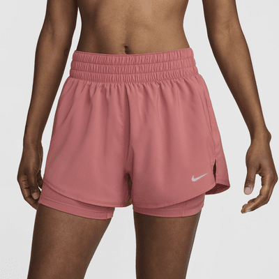 Shorts 2 en 1 Dri-FIT de tiro alto de 8 cm para mujer Nike One