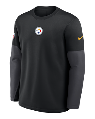 Мужская футболка Pittsburgh Steelers Scripted To Win Sideline Coach Nike Therma-FIT NFL Long-Sleeve