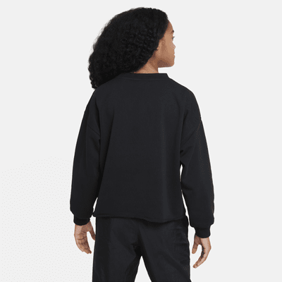 Nike Sportswear Dri-FIT-Sweatshirt mit Rundhalsausschnitt für ältere Kinder (Mädchen)