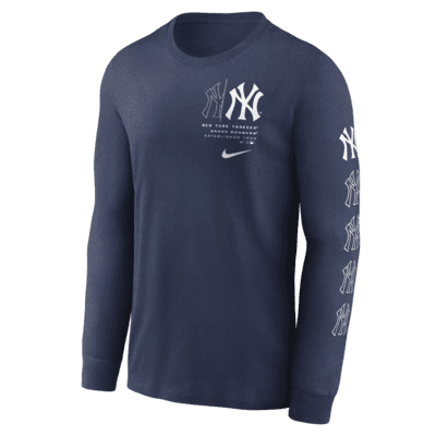Nike Team Slider (MLB New York Yankees) Men's Long-Sleeve T-Shirt.