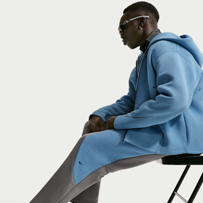 Nike Tech Men's Color-Block Open-Hem Fleece Pants