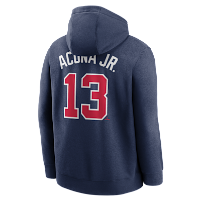Ronald Acuña Jr. Atlanta Braves Club Men's Nike MLB Pullover Hoodie