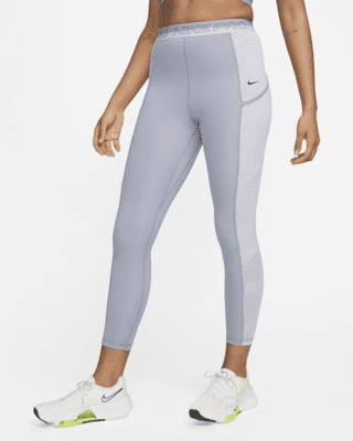 Женские тайтсы Nike Pro High-Waisted 7/8 Training Leggings with Pockets для тренировок