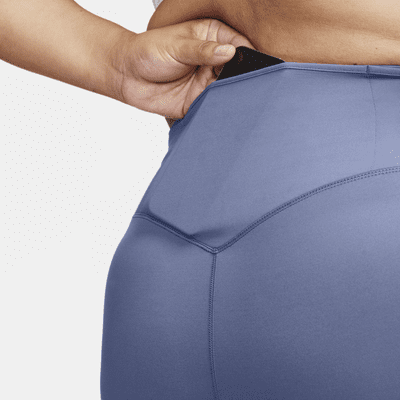 Shorts de ciclismo con bolsillos de tiro medio de 20 cm de sujeción firme para mujer Nike Go