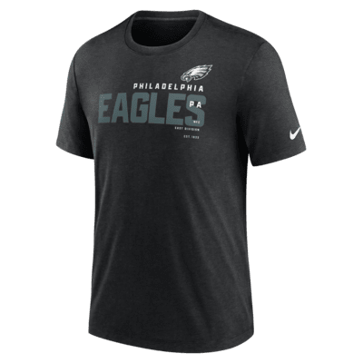 NFL Team Apparel Youth Philadelphia Eagles Run Back White T-Shirt