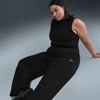 Nike Sportswear Phoenix Fleece Yüksek Belli Kadın Eşofman Altı (Büyük Beden)
