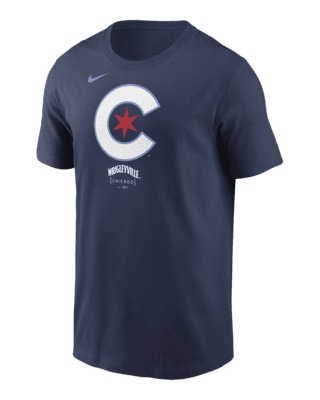 Мужская футболка Chicago Cubs City Connect Logo Nike MLB