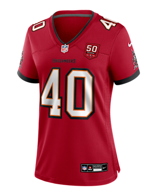 Женские джерси Mike Alstott Tampa Bay Buccaneers 50th Anniversary Women’s Nike NFL Game Jersey