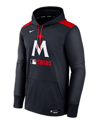 Мужское худи Minnesota Twins Authentic Collection Nike Therma MLB Pullover Hoodie