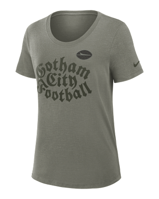 Женская футболка New York Jets Rivalries Collection Slub Nike Dri-FIT NFL