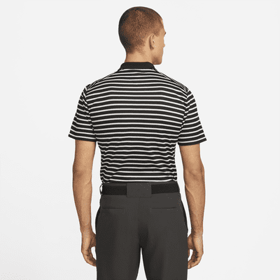 Nike Dri-FIT Victory csíkos, galléros férfi golfpóló