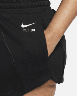 nike air high rise fleece shorts