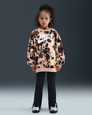 Детские тайтсы Nike Little Kids' Floral Camo Crew and Leggings Set