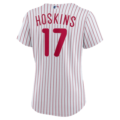 Camiseta de béisbol Replica para mujer MLB Philadelphia Phillies (Rhys Hoskins)