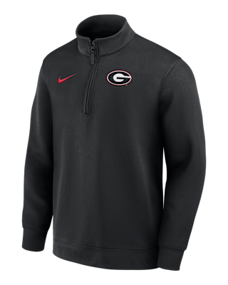 Мужские  Georgia Coaches Nike Dri-FIT College Long-Sleeve 1/2-Zip Top