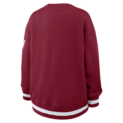 Sudadera de cuello redondo sin cierre oversized universitaria Nike Oklahoma Legacy Phoenix para mujer