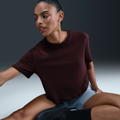 Nike One Relaxed Women's Dri-FIT Cropped Short-Sleeve Top