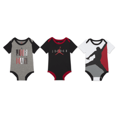 Jordan Baby (0-9M) Bodysuits (3-Pack 