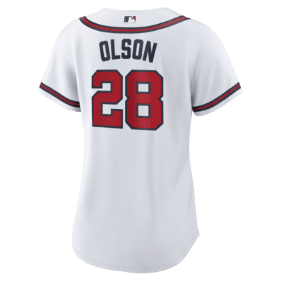 Jersey de béisbol tipo replica para mujer MLB Atlanta Braves (Matt Olson)