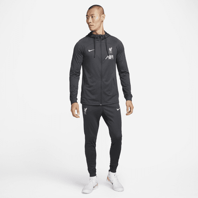 Liverpool FC Strike Men's Nike Dri-FIT Soccer Hooded Knit Tracksuit ...