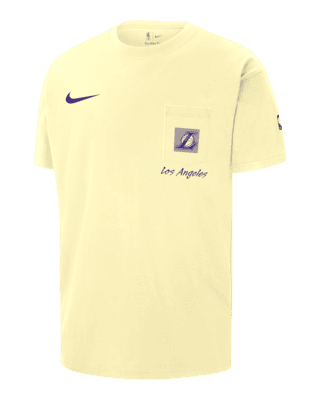 Мужская футболка Los Angeles Lakers Max90 Nike NBA Short-Sleeve Pocket