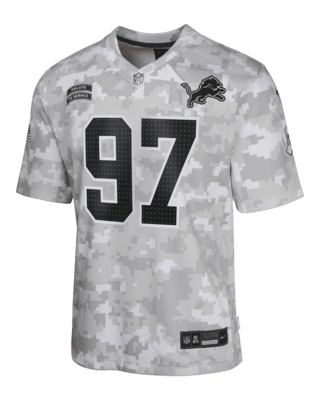 Подростковые джерси Aidan Hutchinson Detroit Lions Salute to Service Big Kids' Nike Dri-FIT NFL Limited Jersey