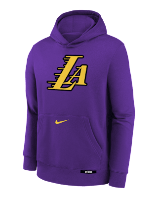 Подростковое худи Los Angeles Lakers Club City Edition Big Kids' Nike NBA Pullover Hoodie