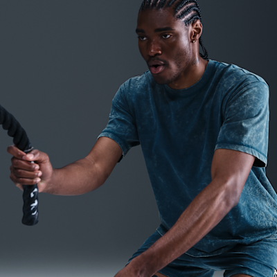 Ανδρική κοντομάνικη μπλούζα προπόνησης Dri-FIT Nike Gym Heritage