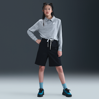 Nike Sportswear Club Big Kids' Knit Long-Sleeve Polo