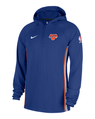Мужское худи New York Knicks Zoned Nike Dri-FIT NBA 1/4-Zip Hoodie
