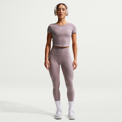 Nike One Fitted Women's Dri-FIT Short-Sleeve Cropped Top