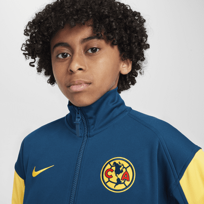 Chamarra Anthem de fútbol Nike Dri-FIT para niños talla grande Club América Academy Pro