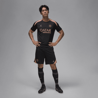 Haut de foot en maille à manches courtes Jordan Dri-FIT Paris Saint-Germain Strike 3e tenue pour homme