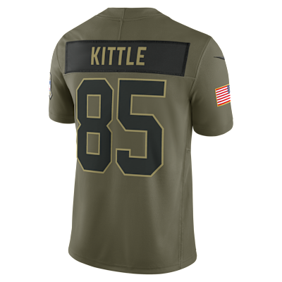 George Kittle San Francisco 49ers Salute to Service Men's Nike Dri-FIT NFL Limited Jersey