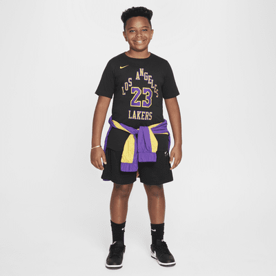 LeBron James Los Angeles Lakers City Edition Nike NBA-T-Shirt für ältere Kinder (Jungen)